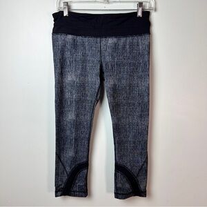 Lululemon Black & White Cropped Leggings | Women’s Size 6